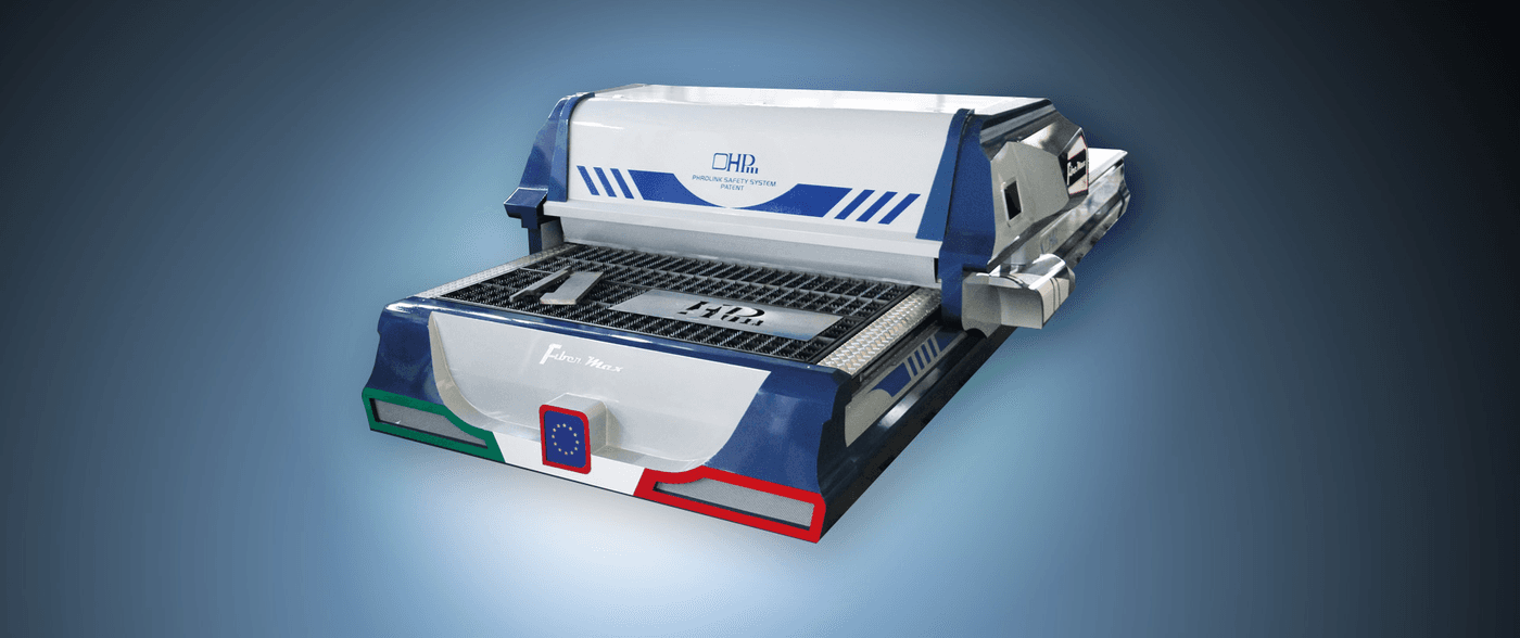 HPm Fiber Max - impianto taglio laser fibra e plasma